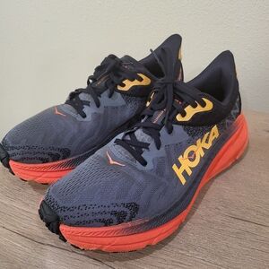 Hoka ATR 7 Men's Gray and Orange Running Shoes
